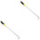 2Pcs Manhole Hook with Rubber Handle Durable Steel Sliding Door Lifter 5