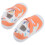 1Paire Chaussures Douces Bébé Orange En Coton 1