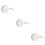 3pcs Ceramic Pizza Pan Storage Tray Ceramics White Multifunction 9