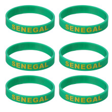 6Pcs Durable Silicone Country Wristband for Football Match Fans