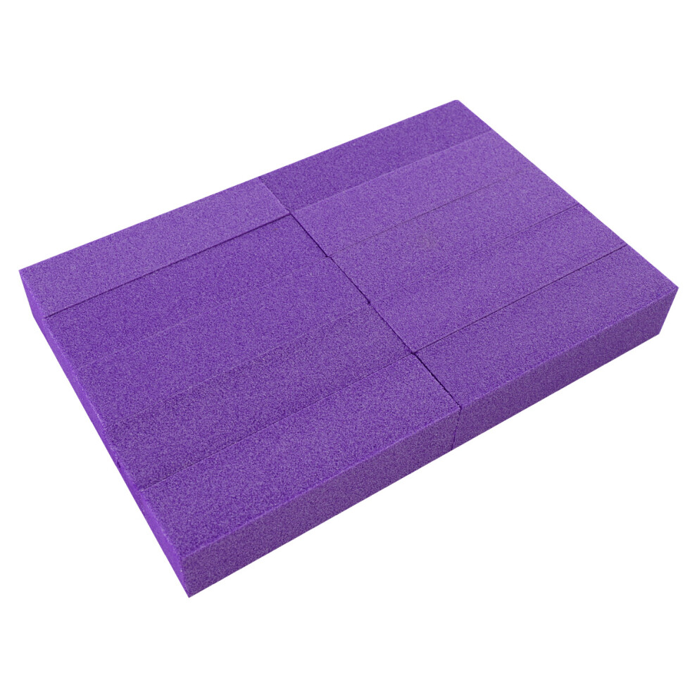 Aboofan Purple 10Pcs Manicure Nail Polishing Block Soft Sponge Nail Files