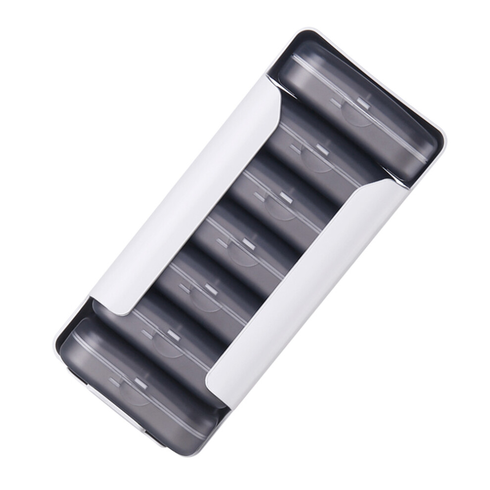 Aboofan Grey 1Set Durable Medicine Storage Case 7 Layers Abs Pill Organizer
