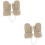 2Stk Kinderhandschuhe Winter Strick Plüsch Beige Warm Vollschutz 6