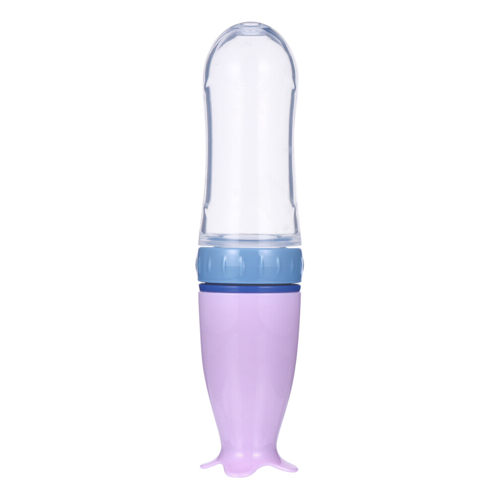 1Pc Baby Feeding Bottle Silicone Rice Cereal Feeder For Newborns Pink Villcase