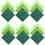 18Pièces Tissu Feutrine Verte Polyester Pour Enfants 4