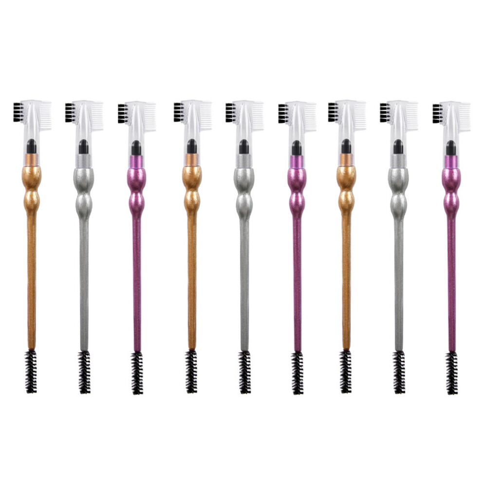 Villcase 9Pcs Double-Head Eyebrow And Eyelash Comb Nylon Makeup Tools For Women