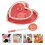 1Set Durable Pink Ceramic Kitchen Salad Bowl Decorative Tableware Set 10