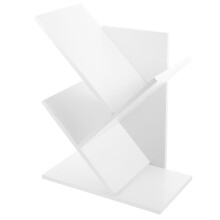 Worgeous  Magazine Rack Wall Mounted Storage Ivory Bookshelf
