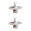 2Pcs White Ceramic Cupcake Storage Stand Practical Food Display Tray 5