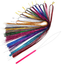 1Set Assorted Color Pet Hair Extension Piece Highlight Hair Accessory
