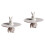 2Pcs White Ceramic Cupcake Storage Stand Practical Food Display Tray 4
