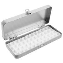 48 Compartiments Boîte Palette Portable En Plastique Argenté
