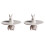 2Pcs White Ceramic Cupcake Storage Stand Practical Food Display Tray 2