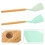 4 Pcs Wooden Handle Silicone Spatula Tool Wood Portable 11