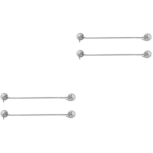 4 Pcs Stainless Steel Window Hook Lock Old-Fashioned 1