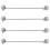 4 Pcs Stainless Steel Window Hook Lock Old-Fashioned 4