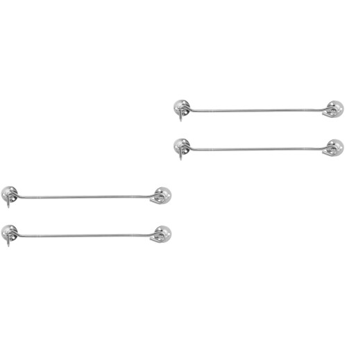 4 Pcs Stainless Steel Window Hook Lock Old-Fashioned 2