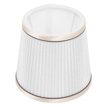 2Pcs Chic White Cloth Lamp Shade Durable Table Light Decor Accessory
