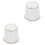 2Pcs Chic White Cloth Lamp Shade Durable Table Light Decor Accessory 3