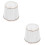 2Pcs Chic White Cloth Lamp Shade Durable Table Light Decor Accessory 6