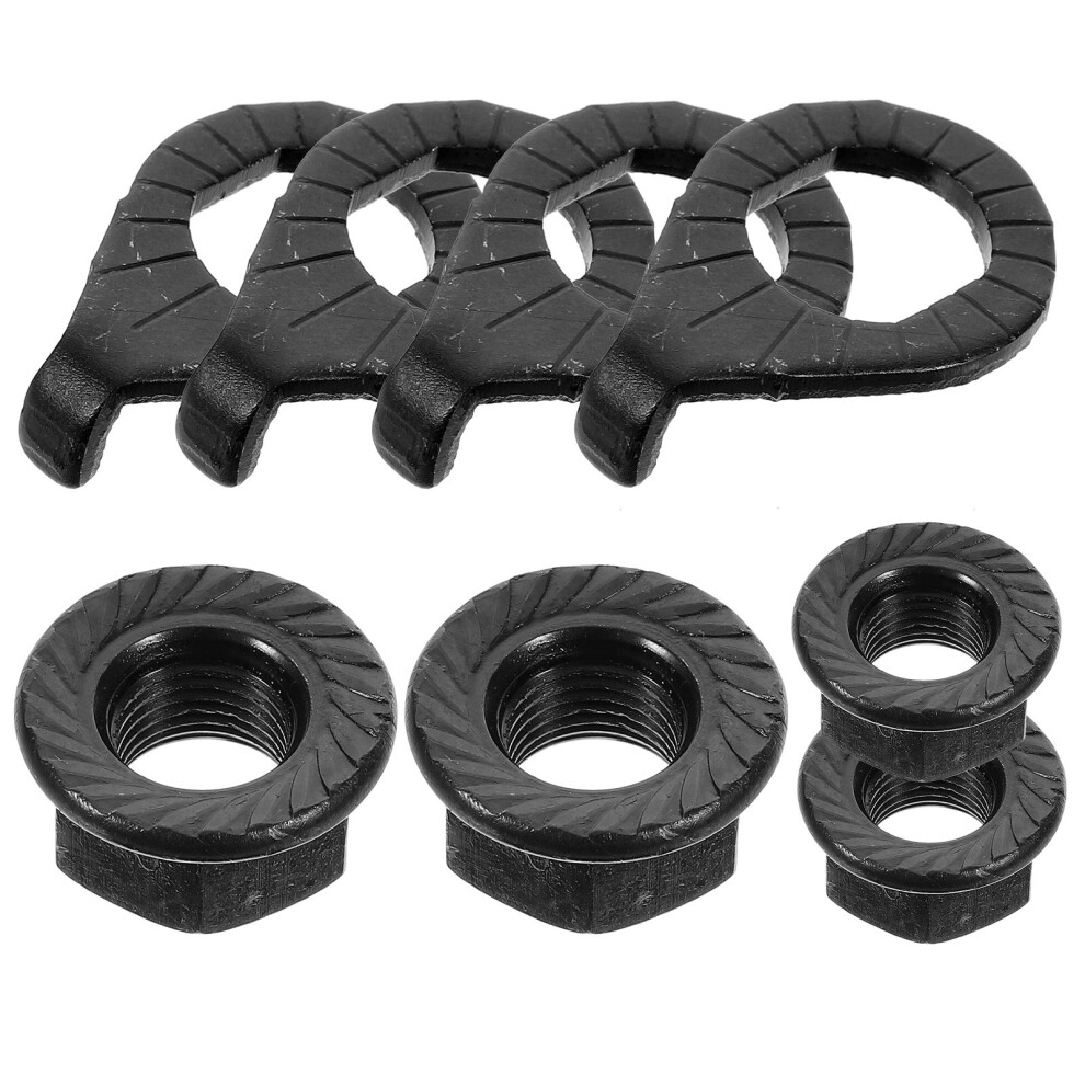 Set Of Flange Nuts For Bike Wheel Axle And Hanger Safety 3212175349335