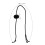 Black Rear Trunk Tie Strap Car Accessory Plastic Rope with Ball 2