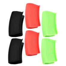 3 Pairs Silicone Cast Iron Handle Grip Protect Hands For Cooking