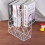 White Nordic Style Desktop Organizer Wrought Iron Document Rack 4