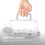 1Set Durable White Plastic Handheld Cake Box with Handle for Storage 6