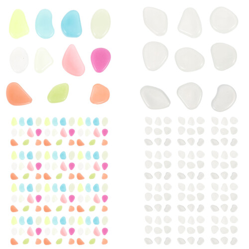 200pcs Glowing Pebbles Resin Artificial Stone