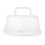 1Set Durable White Plastic Handheld Cake Box with Handle for Storage 2
