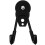 Black Magnetic Hooks Punch-Free Wall Mount for Tools Hanging 1