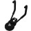 Black Magnetic Hooks Punch-Free Wall Mount for Tools Hanging 4