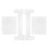 1Pc Durable White Silicone Mold for DIY Storage Rack and Dvd Holder 1