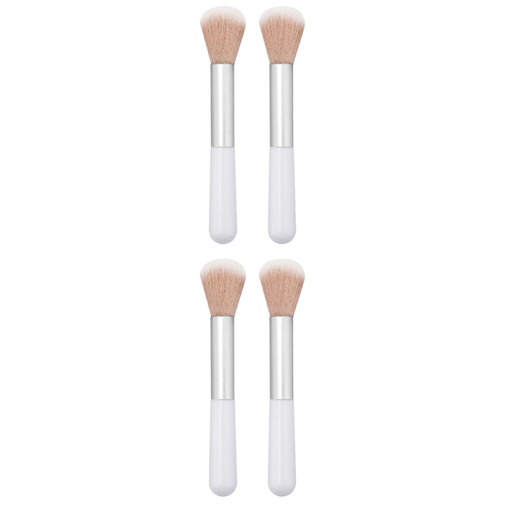 Happyyami 4Pcs Premium Cosmetics Makeup Brush Set Soft Dense Blending Brushes
