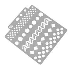 Durable Grey Painting Stencils Plastic Drawing Templates for Kids