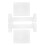 1Pc Durable White Silicone Mold for DIY Storage Rack and Dvd Holder 3