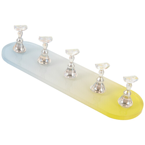 3Sets Multi Plastic Nail Art Practice Stands Manicure Display Holders 1
