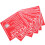 24Pcs Red Bathroom Warning Stickers Please Do Not Flush Toilet Labels 4
