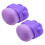 2Pcs Portable Violet Makeup Brushes Cat Claw Shape Powder Blending 11