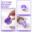 2Pcs Portable Violet Makeup Brushes Cat Claw Shape Powder Blending 9