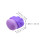 2Pcs Portable Violet Makeup Brushes Cat Claw Shape Powder Blending 3