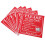 24Pcs Red Bathroom Warning Stickers Please Do Not Flush Toilet Labels 5