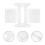 1Pc Durable White Silicone Mold for DIY Storage Rack and Dvd Holder 2