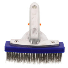 Heavy Duty Wire Pool Brush with Steel Bristles for Cleaning Walls, Floors, Tiles and Ladders