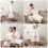 1Pc White Polyester Bathrobe Breathable Quick-Dry Couple Nightgown 8