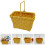plastic storage basket for fruit picking and flower use reusable 2
