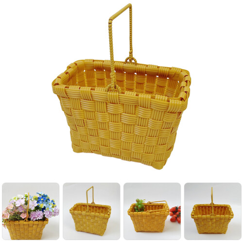 plastic storage basket for fruit picking and flower use reusable 1