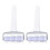 2Pcs Pizza Dough Roller White PP with Secure Handle for Pastry Tools 1