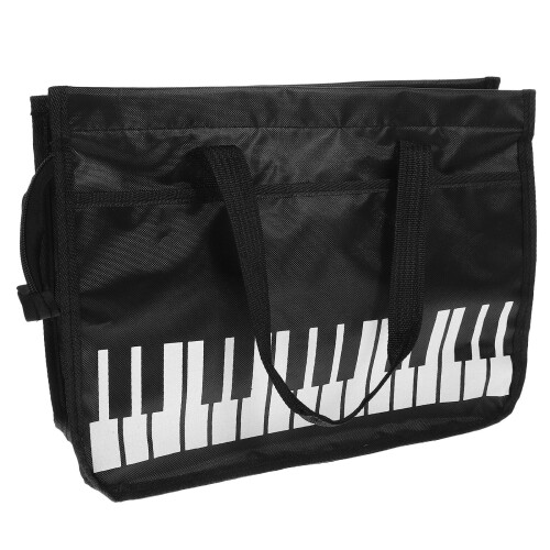 Black Nylon Music Score Storage Bag Lightweight Protective Pouch 2